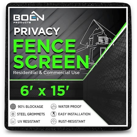 Priv Netting, Blk, Reinf Grmt, 6ftX15 ft MPN:PN-30050