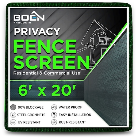 Priv Netting, Grn, Reinf Grmt, 6ftX20 ft MPN:PN-30055