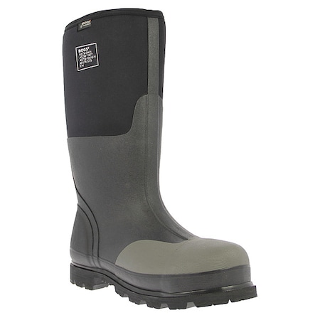 Men's Forge Rubber Boot, Steel Toe, 16
