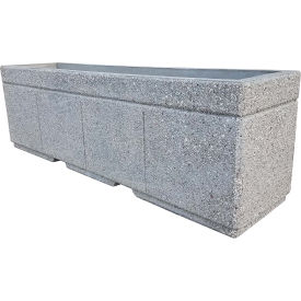 Concrete Outdoor Planter w/Forklift Knockouts 96