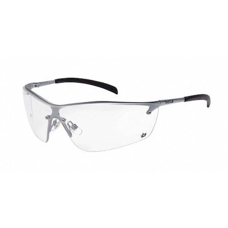 Silium, Safety Glasses, Anti-Fog, Anti-Static & Anti-Scratch, Clear Lens, Silver Frame, Half-Frame MPN:40073