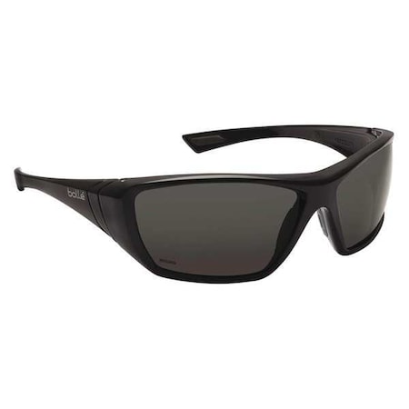 Hustler, Safety Glasses, Anti-Fog & Anti-Scratch, Gray Lens, Black Frame, Full-Frame, Polarized MPN:40150