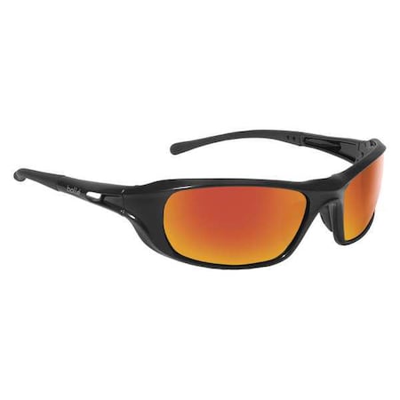 Shadow, Safety Glasses, Anti-Scratch, Red Mirror Lens, Black Frame, Full-Frame MPN:40159
