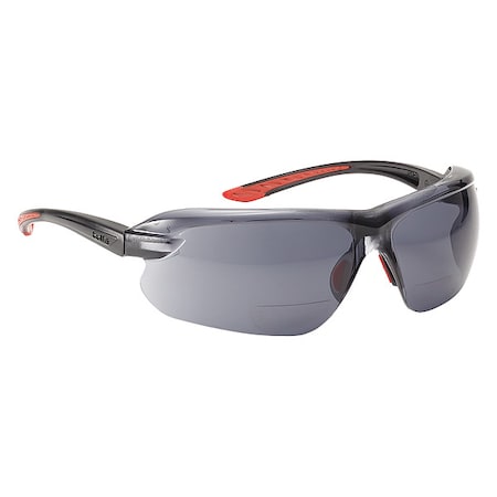 PSSIRI, Safety Glasses, Anti-Fog, Anti-Static & Anti-Scratch, Gray Lens, Black/Red Frame MPN:PSSIRI-434