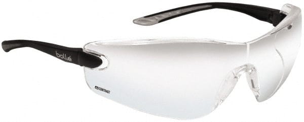 Safety Glass: Anti-Fog & Scratch-Resistant, Polycarbonate, Yellow Lenses, Frameless MPN:40041