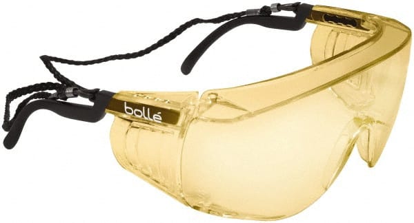 Safety Glass: Anti-Fog & Scratch-Resistant, Polycarbonate, Yellow Lenses, Full-Framed MPN:40055