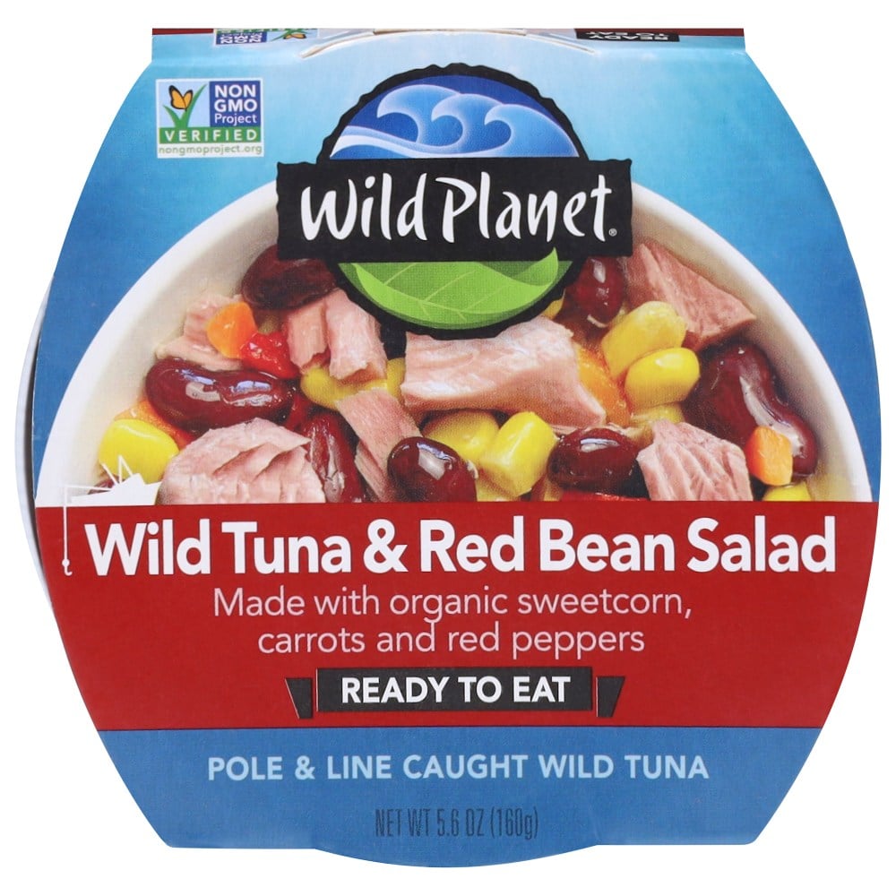 Wild Planet Tuna Salad, Red Bean, 5.6 oz, Total Qty 9 MPN:00450