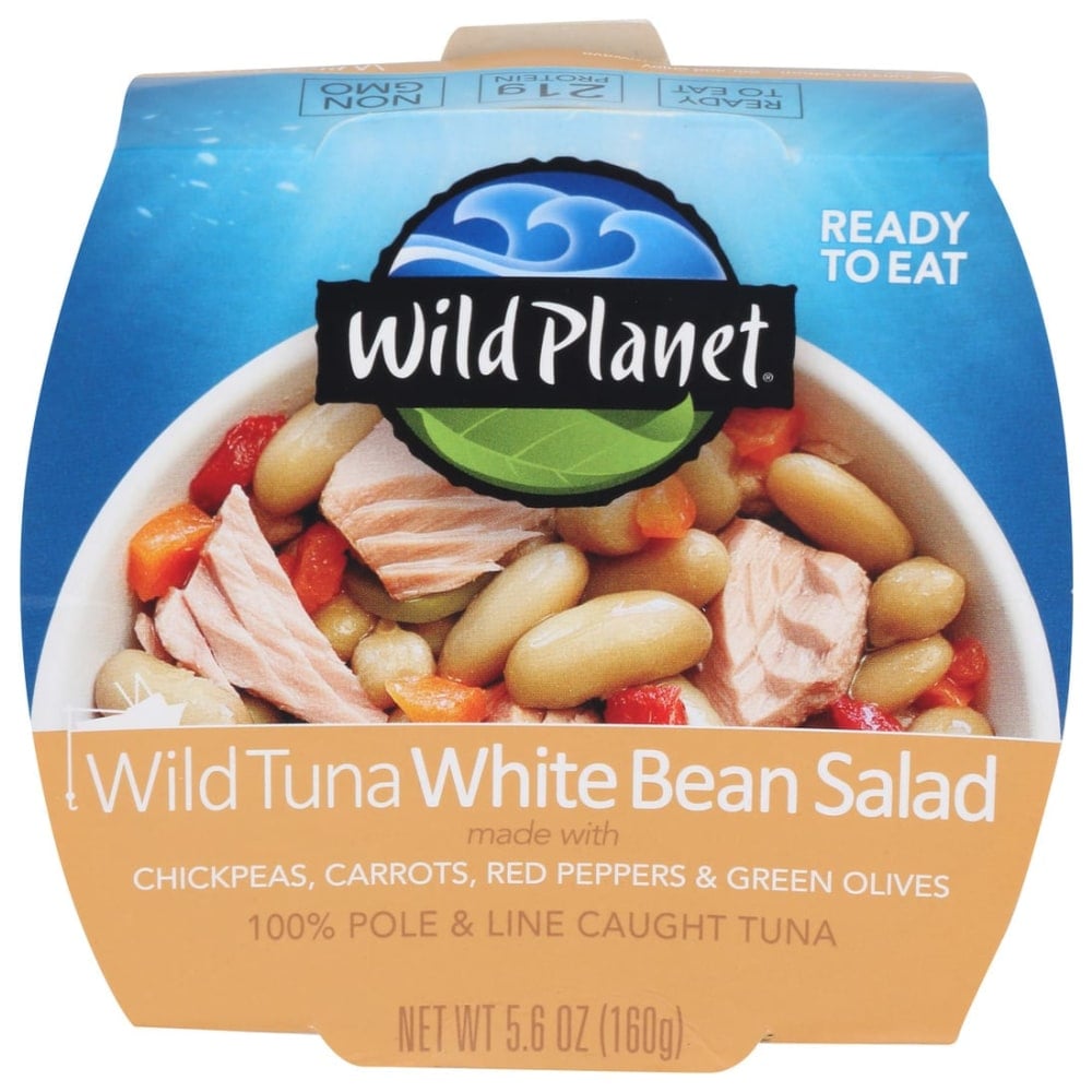 Wild Planet Tuna Salad, White Bean, 5.6 Oz, Total Qty 9 MPN:00453