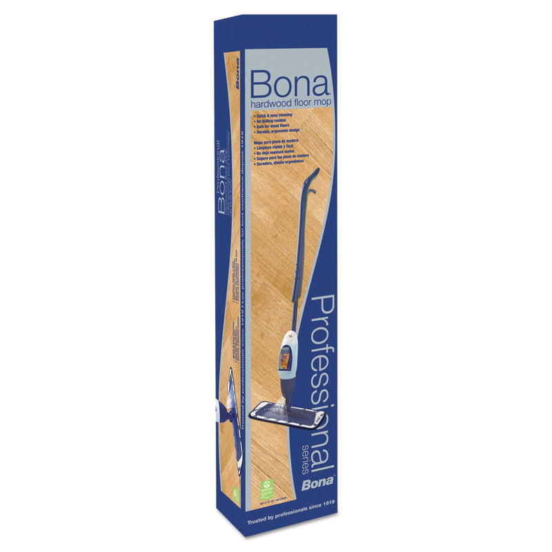 Bona Hardwood Floor Mop, 15in Head, 52in Handle, Blue MPN:WM710013408