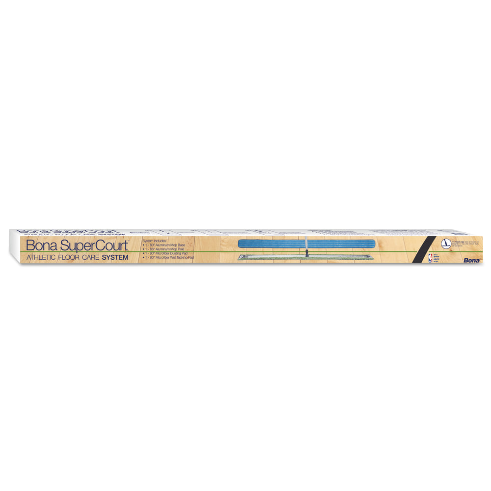 Bona SuperCourt Athletic Floor Care System, 60in Head, 66in Handle, Blue MPN:WM710013471
