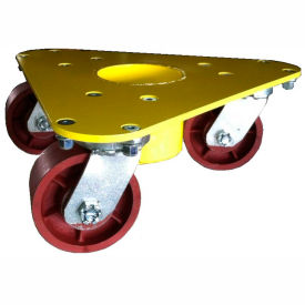 Bond® Extreme Weight Steel Triangular Cup Dolly 5500 - Ductile Iron Wheels - 3500 Lb. Cap. 5500/ DU