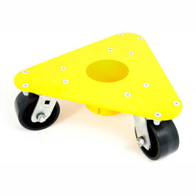 Bond® Extreme Weight Steel Triangular Cup Dolly 5500 - Poly on Cast Iron Wheels - 3500 Lb. Cap. 5500/ EZ