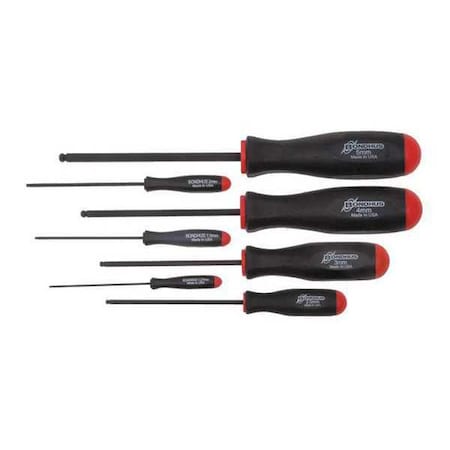 Screwdriver Set, Ball End, 7 pcs MPN:10687
