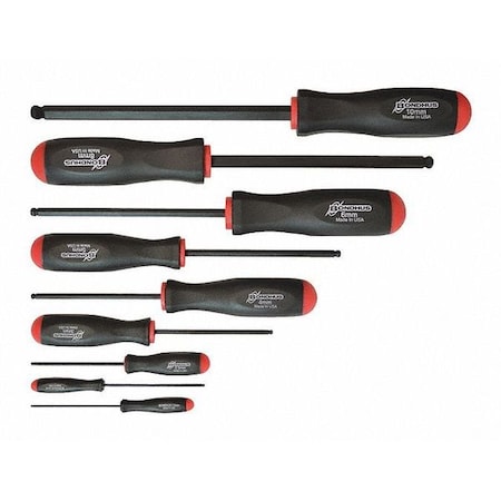 Set 9 Ball End Screwdrivers MPN:10699