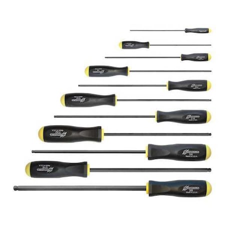 Screwdriver Set, Ball End, Long, 11 pcs MPN:10737
