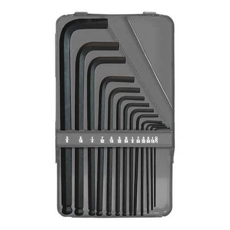 13 Piece SAE L-Shape Hex Key Set, 10933 MPN:10933