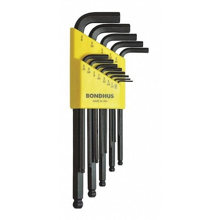 13 Piece SAE L-Shape Hex Key Set, 10937 MPN:10937