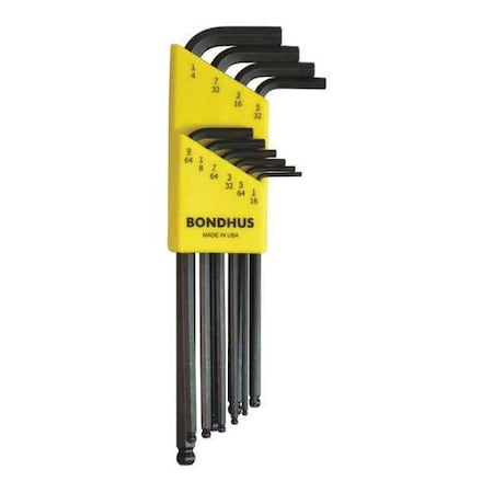 10 Piece SAE L-Shape Hex Key Set, 10938 MPN:10938