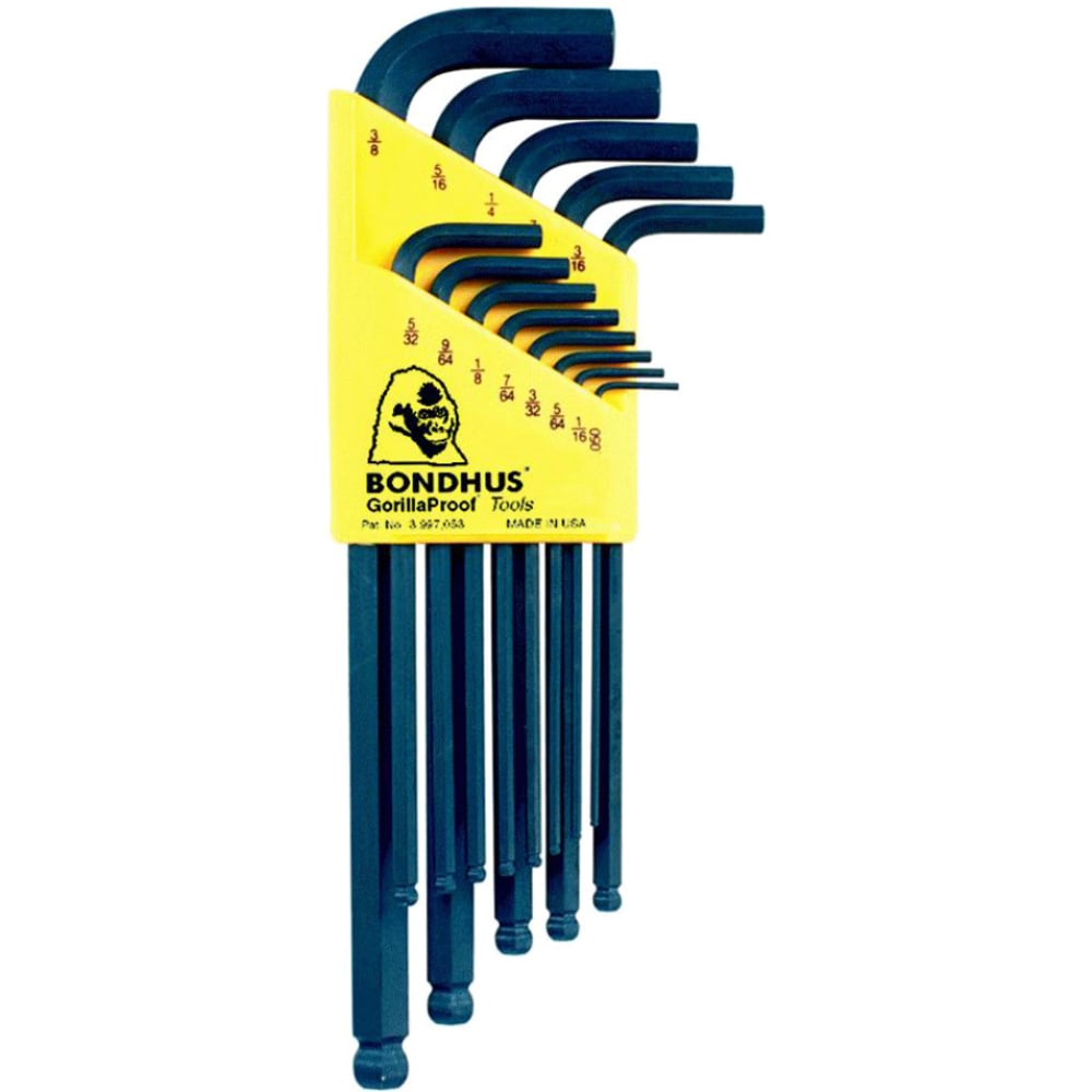 Bondhus 13-Piece Long Arm Ball End L Wrench Hex Key Set MPN:10937
