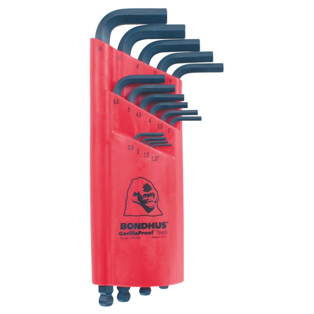 Bondhus 15-Piece Ball End L Wrench, Metric Hex Key Set MPN:10995