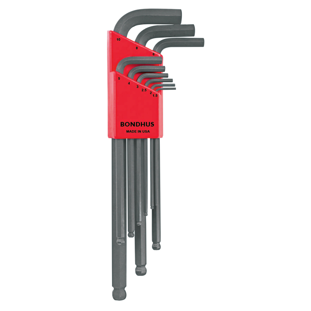 Bondhus 9-Piece Ball End Metric Hex Key Set MPN:10999