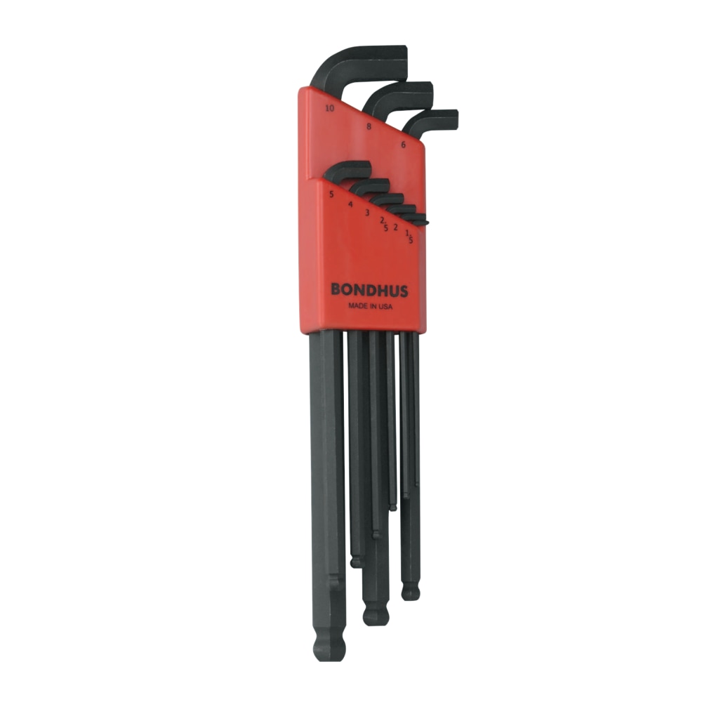 Bondhus 9-Piece Stubby Ball End L Wrench Metric Hex Key Set MPN:16599