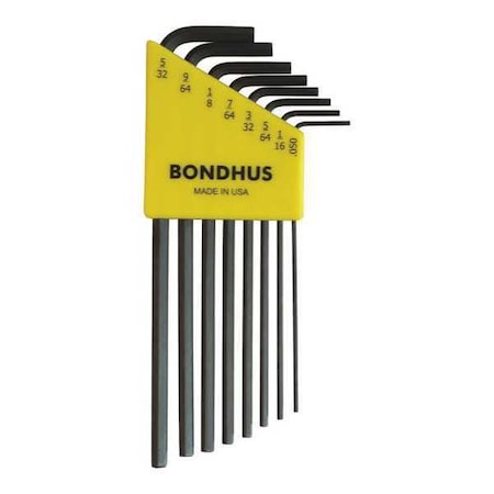 8 Piece SAE L-Shape Hex Key Set, 12132 MPN:12132