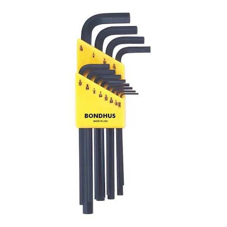 12 Piece SAE L-Shape Hex Key Set, 12136 MPN:12136