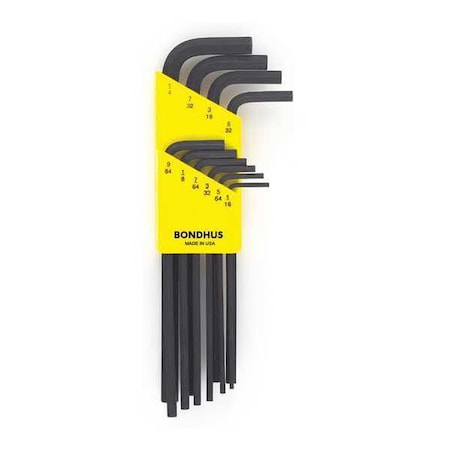 10 Piece SAE L-Shape Hex Key Set, 12138 MPN:12138