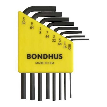 8 Piece SAE L-Shape Hex Key Set, 12232 MPN:12232