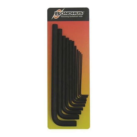 11 Piece SAE L-Shape Hex Key Set, 12333 MPN:12333
