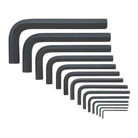 14 Piece Metric L-Shape Hex Key Set, 12397 MPN:12397