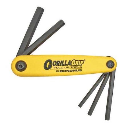 5 Piece SAE Fold-Up Hex Key Set, 12585 MPN:12585