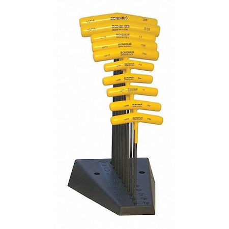 10 Piece SAE T-Shape Hex Key Set, 13190 MPN:13190