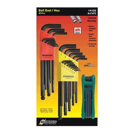 17 Piece Metric/Torx? L-Shape Torx?/Hex Key Set, 14126 MPN:14126