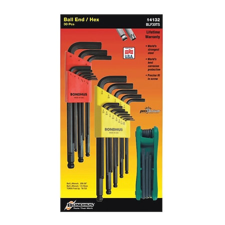 17 Piece Metric/Torx? Fold-Up Torx? Key Set, 14128 MPN:14128