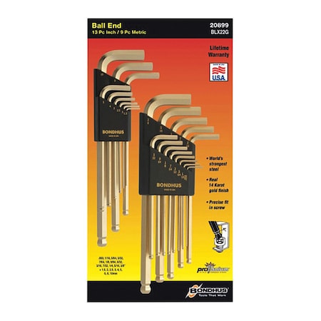 16 Piece Metric Fold-Up Hex Key Set, 14187 MPN:14187