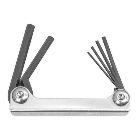 6 Piece Metric Fold-Up Hex Key Set, 14595 MPN:14595