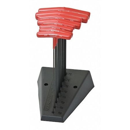 8 Piece Metric T-Shape Hex Key Set, 15389 MPN:15389