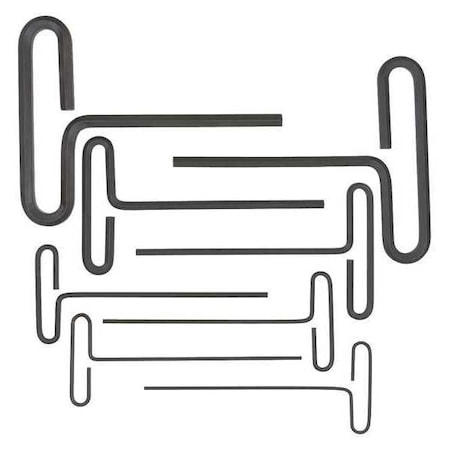 8 Piece Metric T-Shape Hex Key Set, 15487 MPN:15487