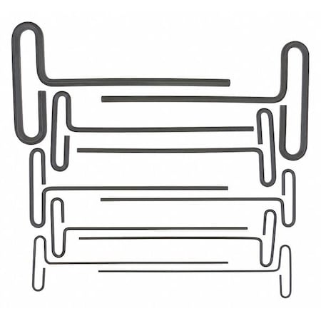 10 Piece SAE T-Shape Hex Key Set, 15538 MPN:15538