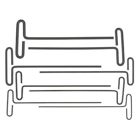 8 Piece Metric T-Shape Hex Key Set, 15587 MPN:15587