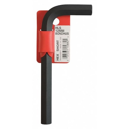 Metric L-Shape Hex Key Hex Key, 12 mm Tip Size MPN:15880