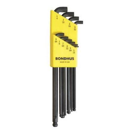 10 Piece SAE L-Shape Hex Key Set, 16538 MPN:16538