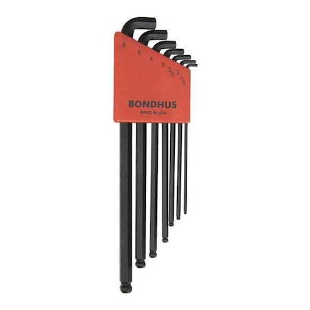 7 Piece Metric L-Shape Hex Key Set, 16592 MPN:16592