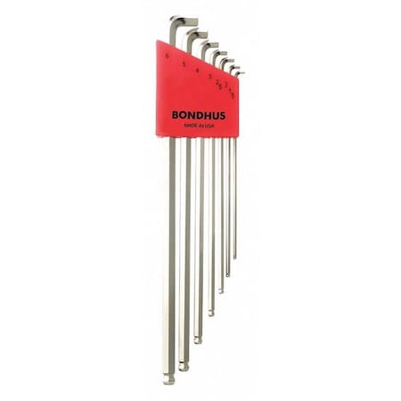 7 Piece Metric L-Shape Hex Key Set, 16792 MPN:16792