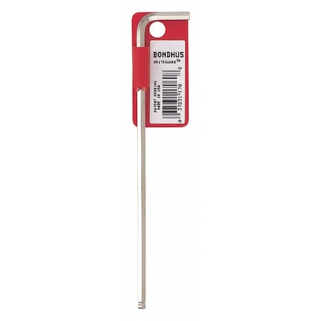 Metric L-Shape Ball Hex Key Hex Key, 9 mm Tip Size MPN:17074