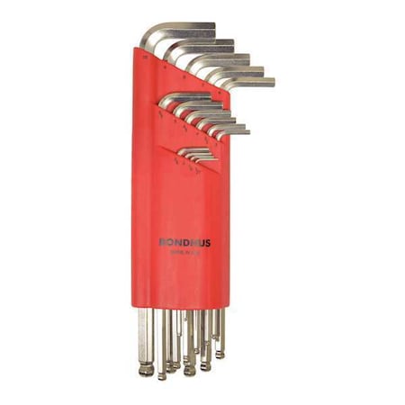 15 Piece Metric L-Shape Hex Key Set, 17095 MPN:17095