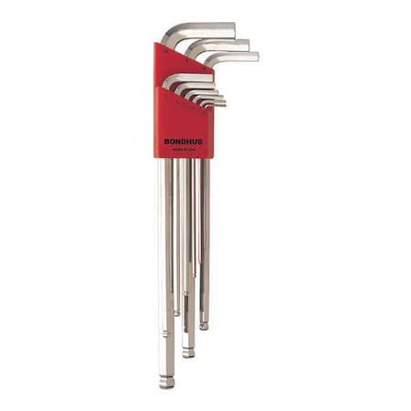 9 Piece Metric L-Shape Hex Key Set, 17099 MPN:17099