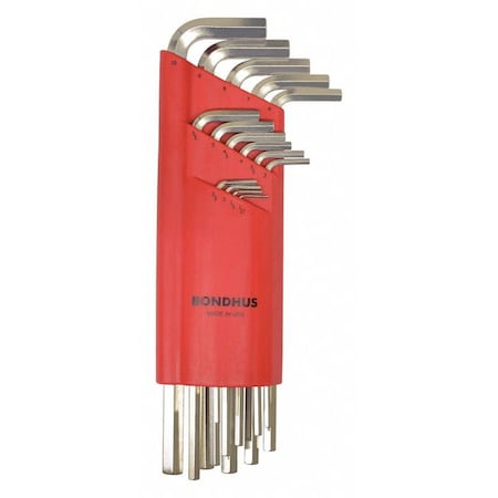 15 Piece Metric L-Shape Hex Key Set, 17195 MPN:17195